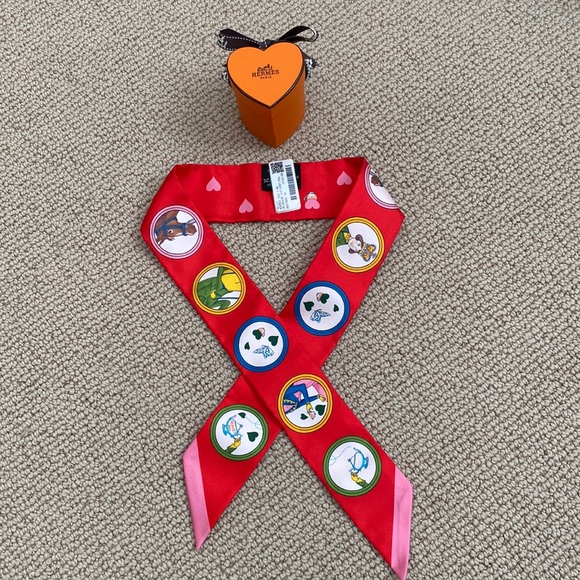 Nwt Hermes Tea Time twilly - Picture 1 of 5